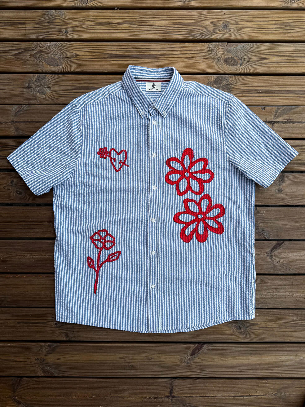 Red Flowers & Heart Shirt (SOLD OUT)